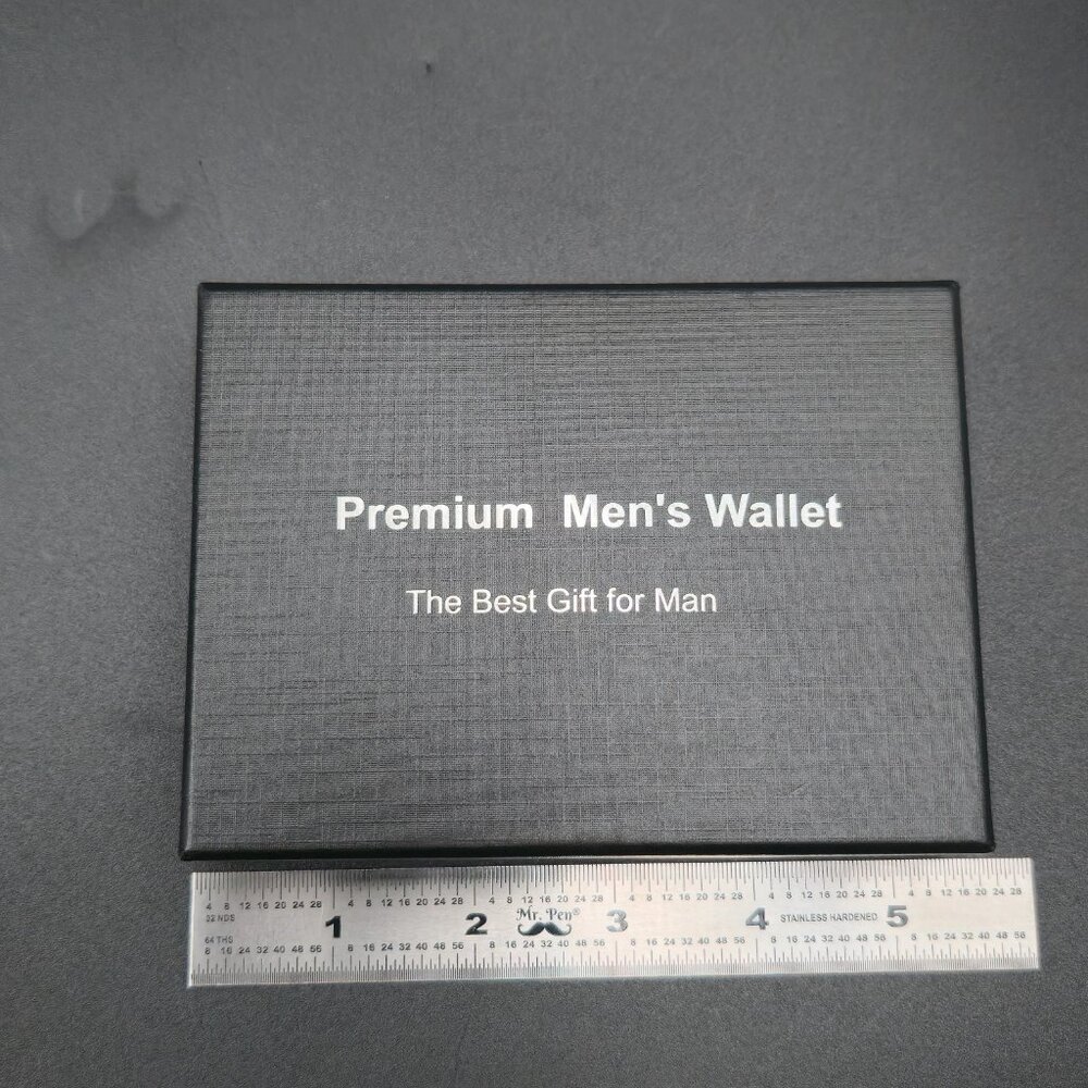 Carbon Fiber Style Front Pocket Wallet With Clip B1086 - Picture 8 of 9